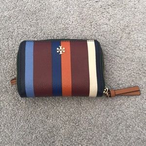 Tory Burch Kerrington Zip Leather Coin Case